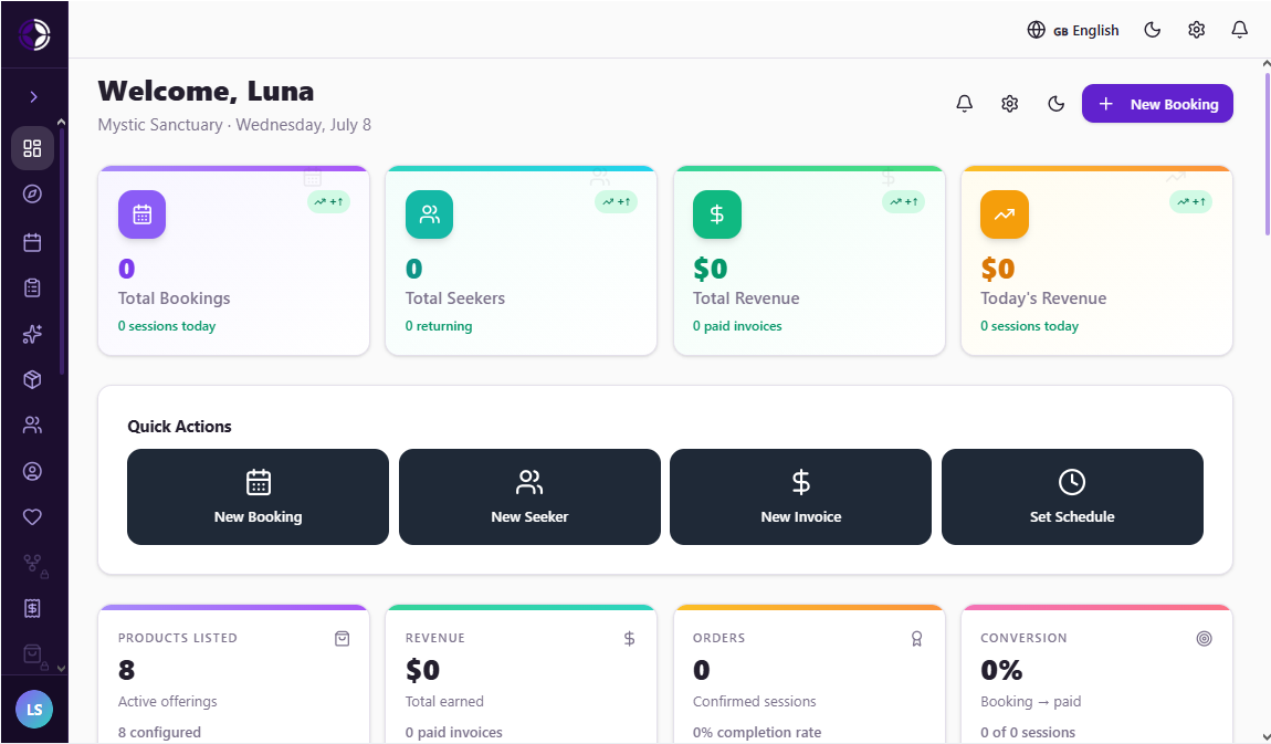 MysticsPortal Dashboard